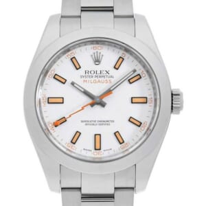 ロレックス ミルガウス 116400 ホワイト V番 中古 メンズ