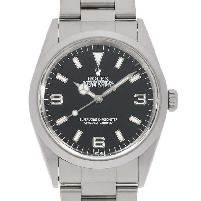 ロレックス エクスプローラーI 14270 ブラック A番 中古 メンズ