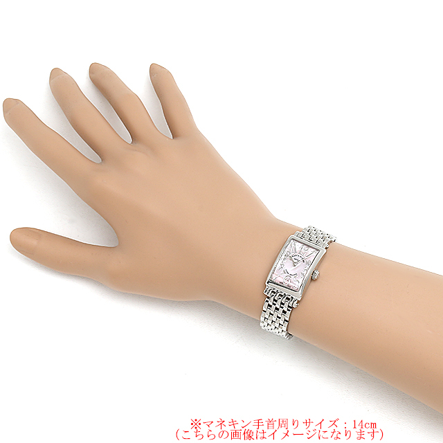 フランクミュラー ロングアイランド プティ レリーフ 802QZ REL MOP ピンクシェル 新品 レディース