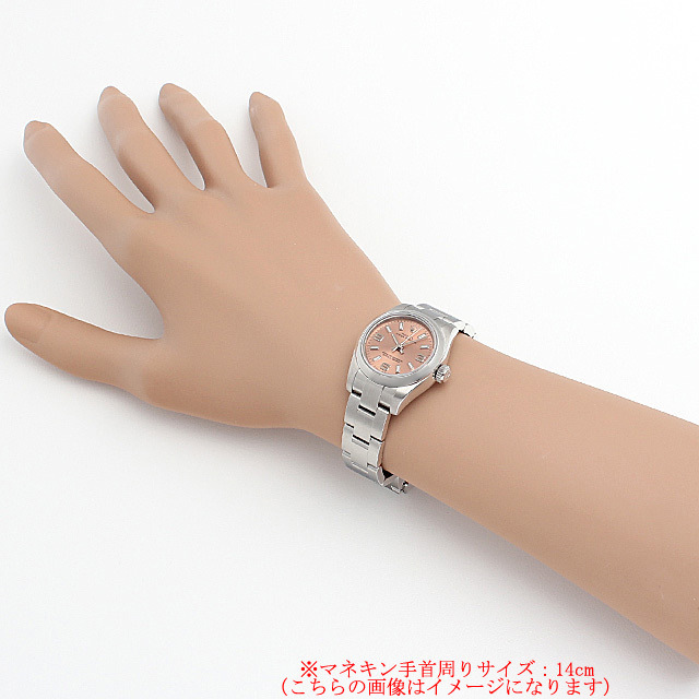 ロレックス オイスターパーペチュアル 176200 ピンク/369ホワイトバー 新品 レディース