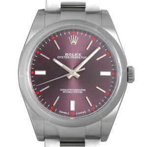ロレックス オイスターパーペチュアル39 114300 レッドグレープ 新品 メンズ