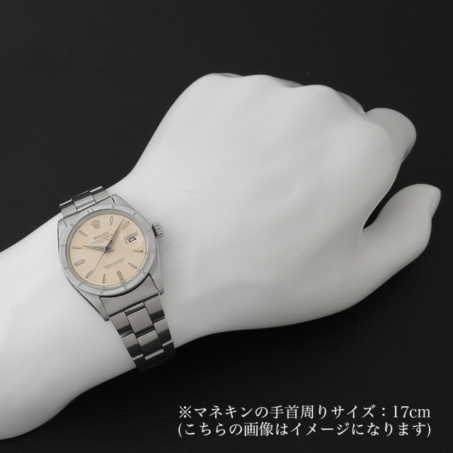 ロレックス オイスターパーペチュアル デイト 1501 シルバー バー cal.1560 バタフライローター アップライトロゴ 5番 アンティーク メンズ