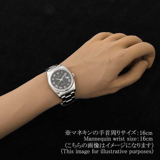 ロレックス デイトジャスト 116200 ブラック 彫りコンピューター ローマ M番 中古 メンズ