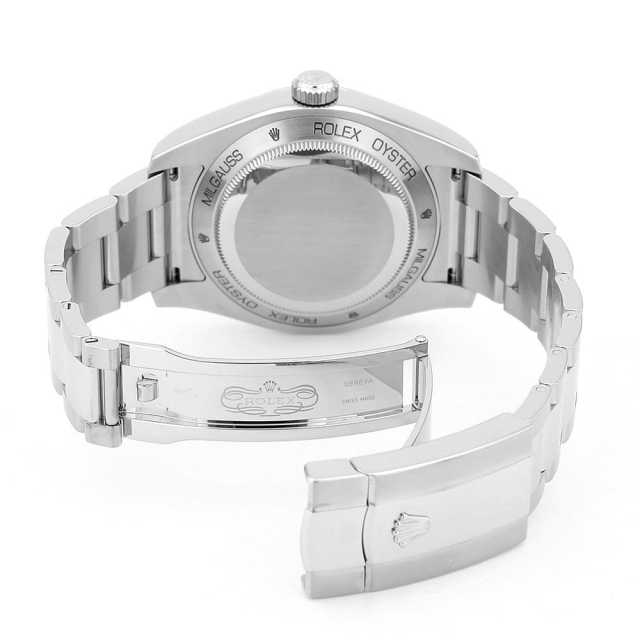 ロレックス ミルガウス グリーンガラス 116400GV ブラック ランダム番 中古 メンズ
