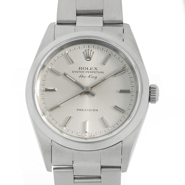 ロレックス エアキング 14000 シルバー/バー P番 中古 メンズ