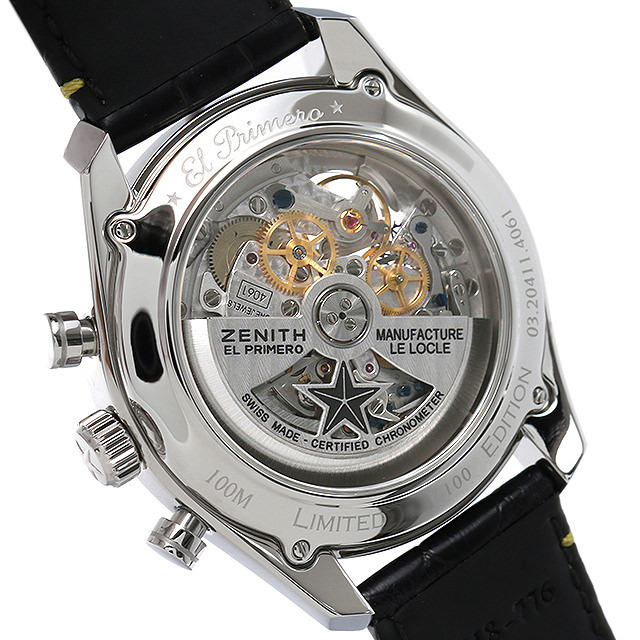 ゼニス エル・プリメロ クロノマスター SVRAエディション 03.20411.4061/07.C776 新品 メンズ