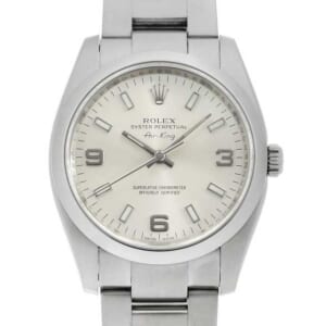 ロレックス エアキング 114200 シルバー 369ホワイトバー Z番 中古 メンズ