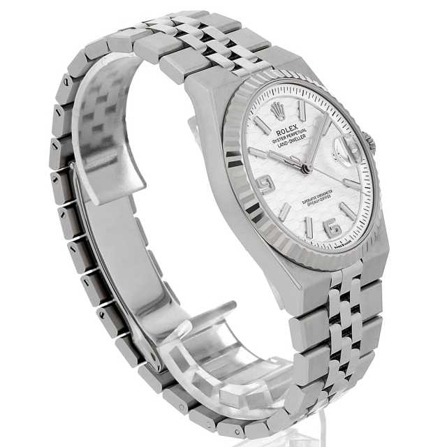 ロレックス ランドドゥエラー 40 127334 ホワイト ハニカムモチーフ 69アラビア ランダム番 中古 メンズ 商品画像 3