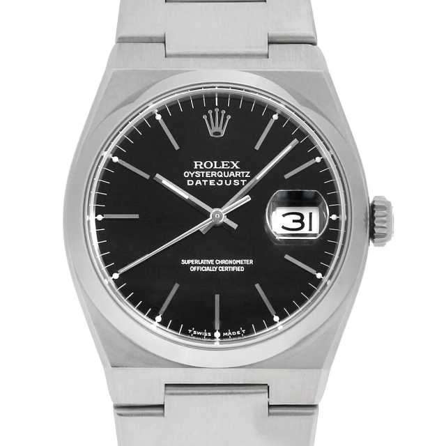 ロレックス オイスタークォーツ 17000 ブラック バー L番 中古 メンズ