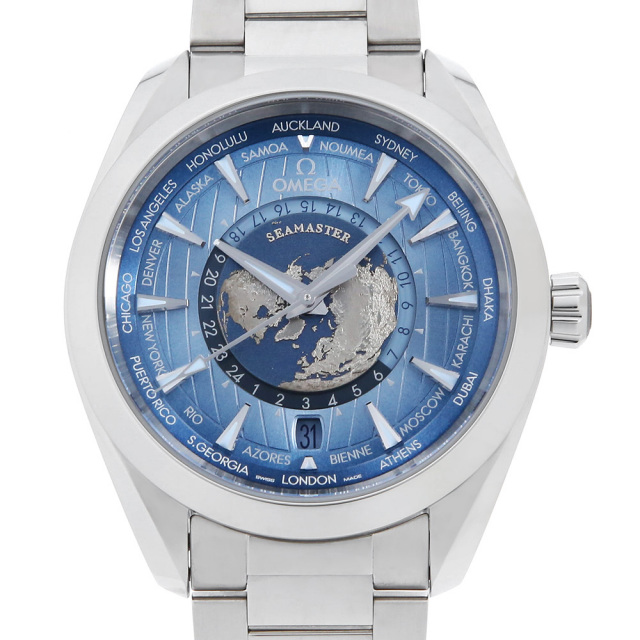 オメガ シーマスター アクアテラ150M GMT ワールドタイマー 220.10.43.22.03.002 新品 メンズ