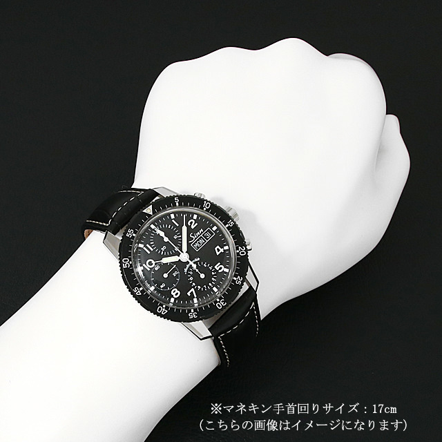 ジン パイロットクロノグラフ 103.ST.TY 中古 メンズ