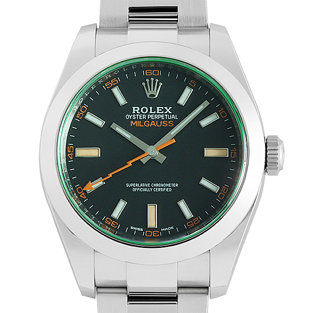 ロレックス ミルガウス 116400GV ブラック ランダムシリアル 中古 メンズ