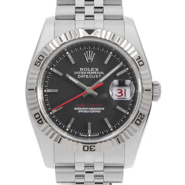 ロレックス ターノグラフ 116264 ブラック 5列 ジュビリーブレス Z番 中古 メンズ