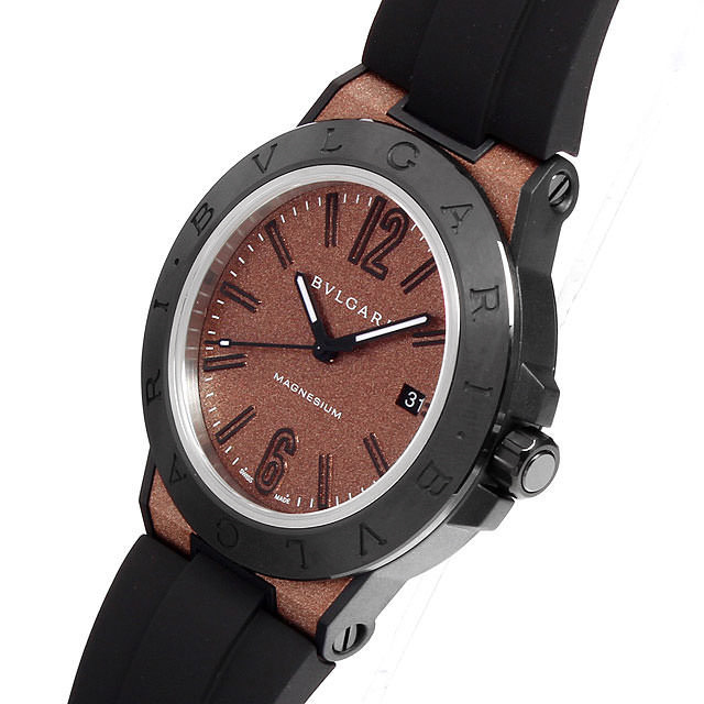 ブルガリ ディアゴノ マグネシウム ブラウンラッカー DG41C11SMCVD 未使用 メンズ